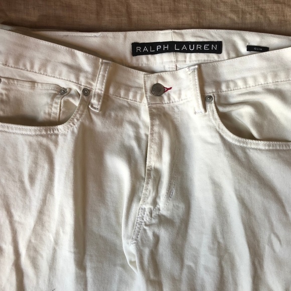 RL Black Label White Slim Fit Denim - Picture 2 of 8